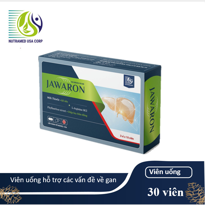 Viên uống Jawaron - Hỗ trợ các vấn đề về gan - Nhà máy liên doanh với Medinej, USA đạt chuẩn WHO-GMP
