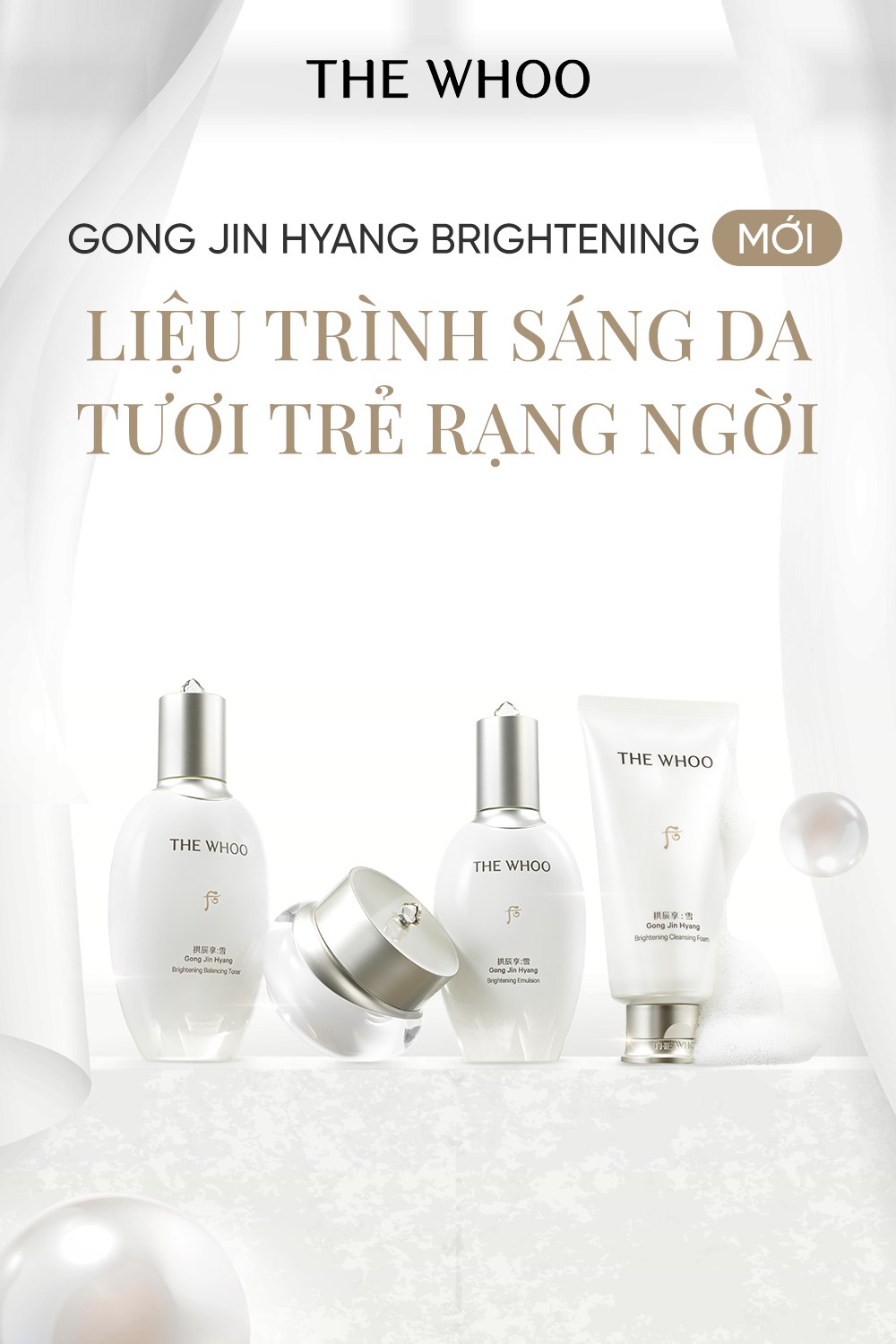 Kem dưỡng sáng daTHE WHOO Gong Jin Hyang Brightening Power Cream 50ml