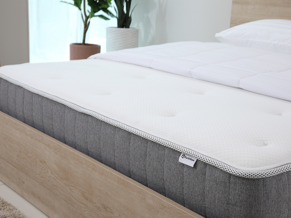 Nệm lò xo túi cao cấp cho giường 1m6 WESTON độ đàn hồi tốt, vỏ vải polyester mềm mịn, kích thước 198x152x21cm (DxRxC) | Index Living Mall - Phân phối độc quyền tại Việt Nam