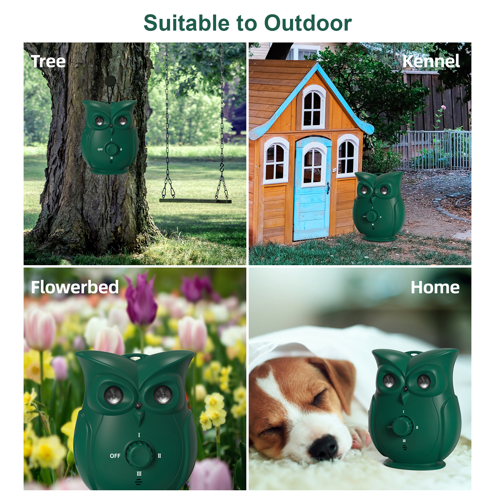 Thiết bị chống sủa cho chó K16 có thể sạc lại hình con cú mèo