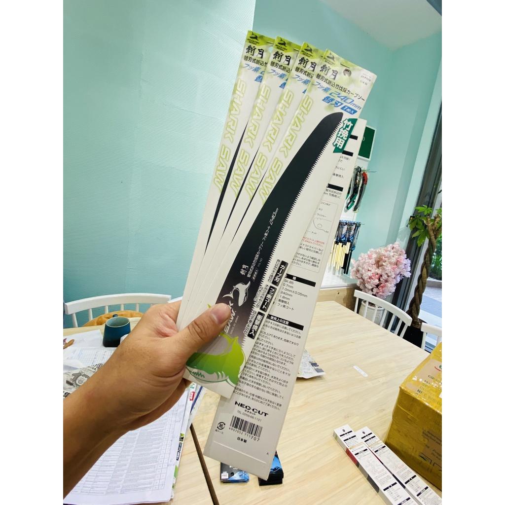 Cưa Tre Cầm Tay, Lưỡi Cưa Cong Takagi Shark Saw FC240B - Phủ Flo | Lưỡi Cưa Đều Mịn | Thép Cacbon SK85, Có Lưỡi Thay Thế Dự Phòng