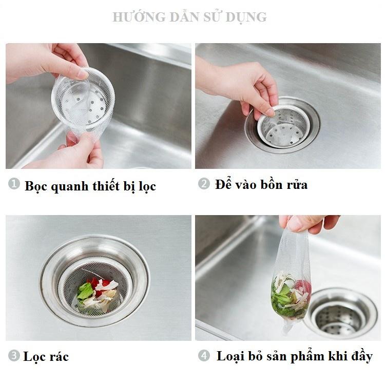 TÚI LỌC RÁC BỒN RỬA BÁT SẠCH SẼ , TIỆN LỢI 1327 GIA DỤNG GIA ĐÌNH