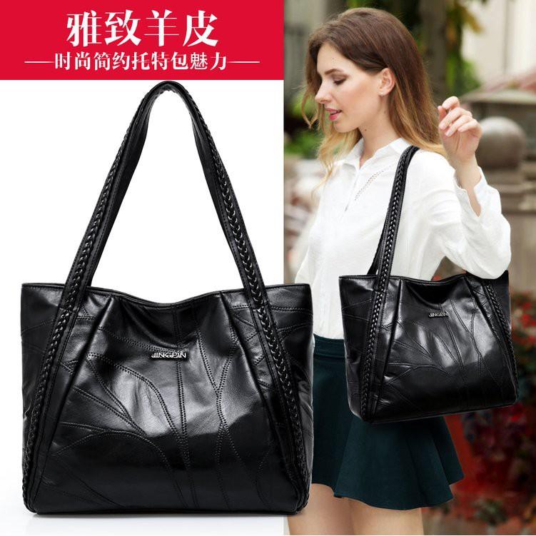 Túi đeo chéo nữ cao cấp da cừu JINGPIN KT 33x28x12cm , Da cừu mềm mại, Chất da cao cấp,Mềm mịn