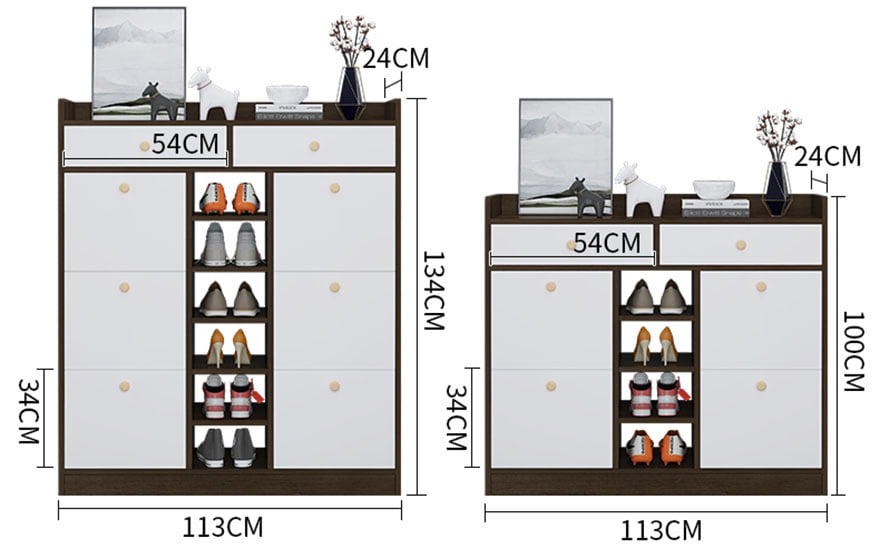 Tủ giày gỗ MDF thiết kế sang trọng nhỏ gọn