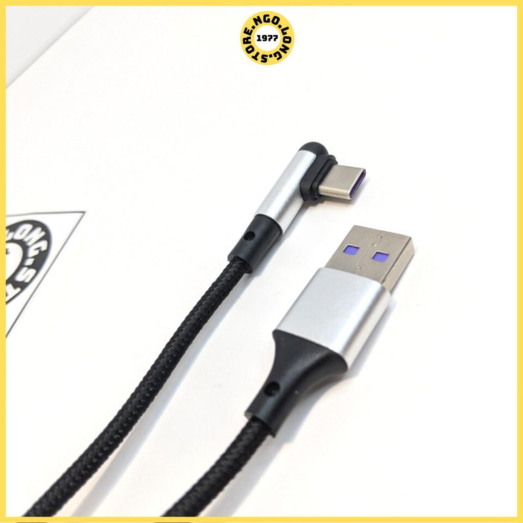 Dây Cáp Sạc Gập Đầu 1m2/ Cáp Sạc Nhanh 3A (Truyền Dữ Liệu) / Micro usb, type c, dành cho iphone, samsung