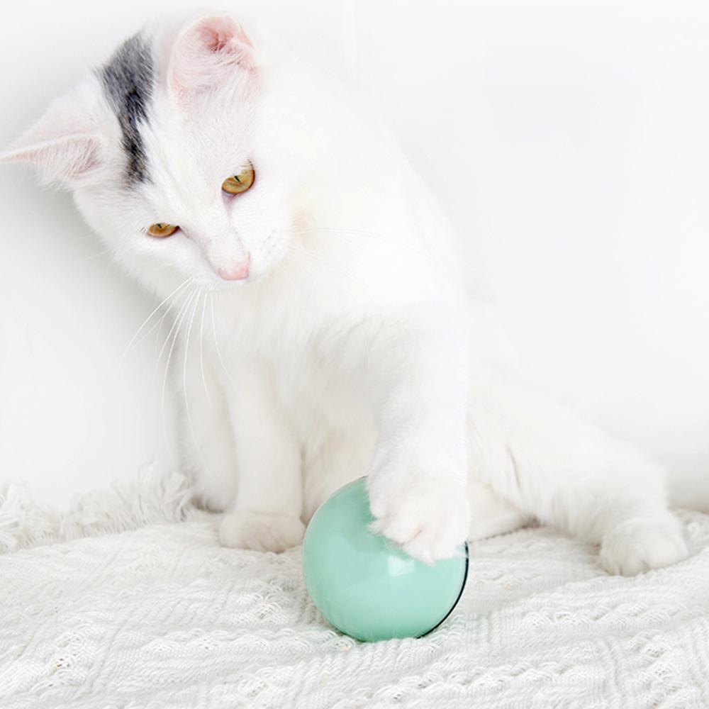 Bóng lăn đồ chơi cho mèo có đèn led và cổng sạc usb