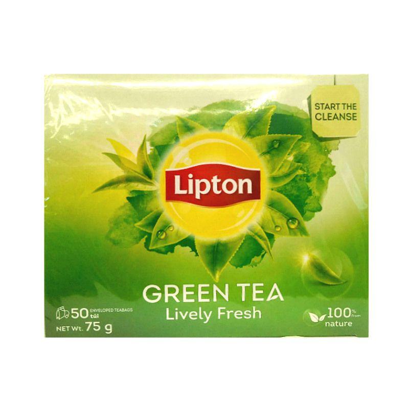 Trà Xanh Lipton Sống Động Tươi Mới 75G 50 Gói-8934868136507