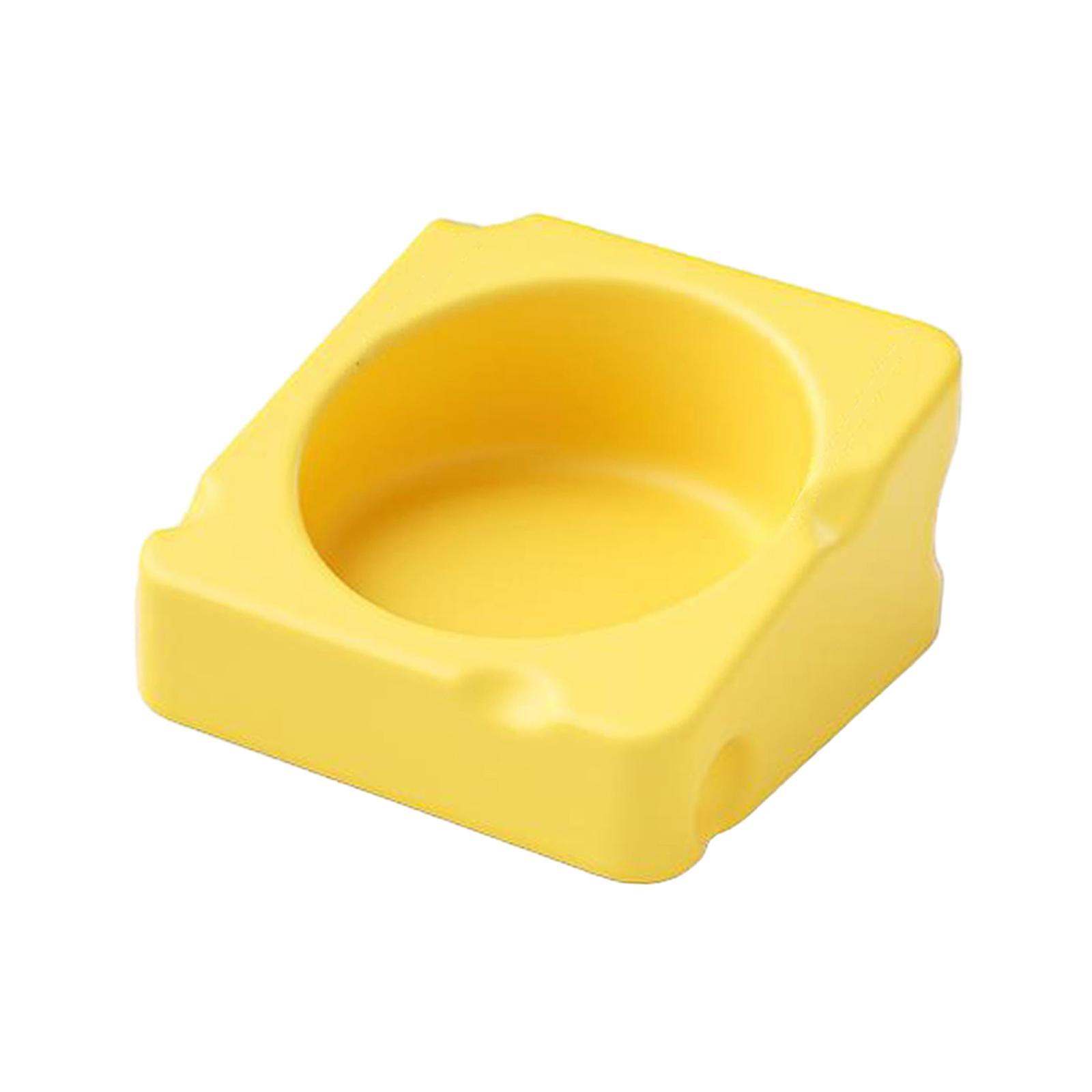 Portable Hamster Food Bowl Stable Durable Ceramic Feeding Bowl for Chinchilla Gerbil Small Animals