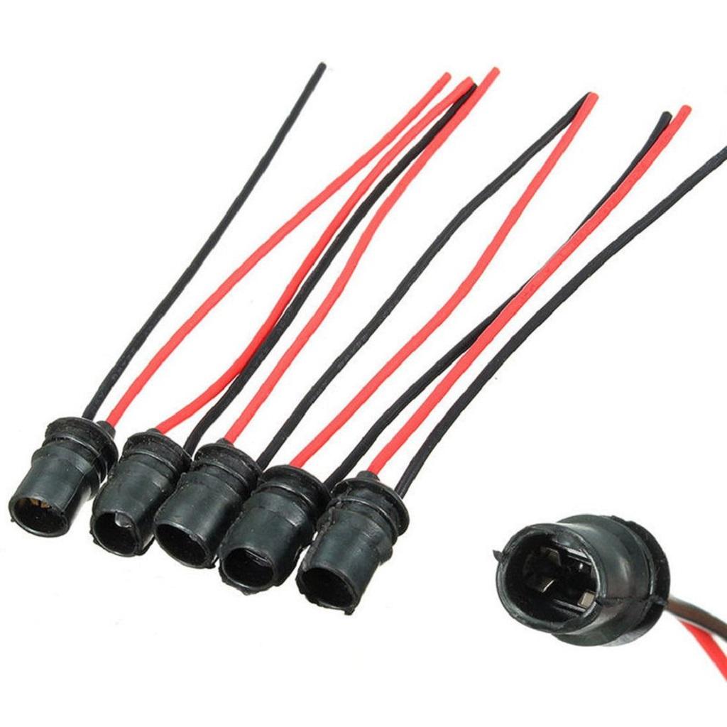 5x T10 501 W5W 194 168 LED Car Light Bulb Extension Socket Holder Connector