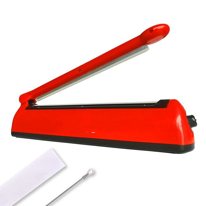 Máy hàn miệng túi dập tay chuyên dụng PP/PE 300x5mm - Tặng dây gia nhiệt sơ cua