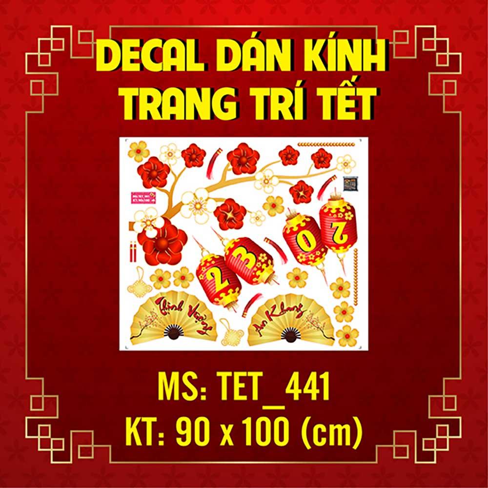 DECAL TRANG TRÍ TẾT 2023 COMBO SỐ 37