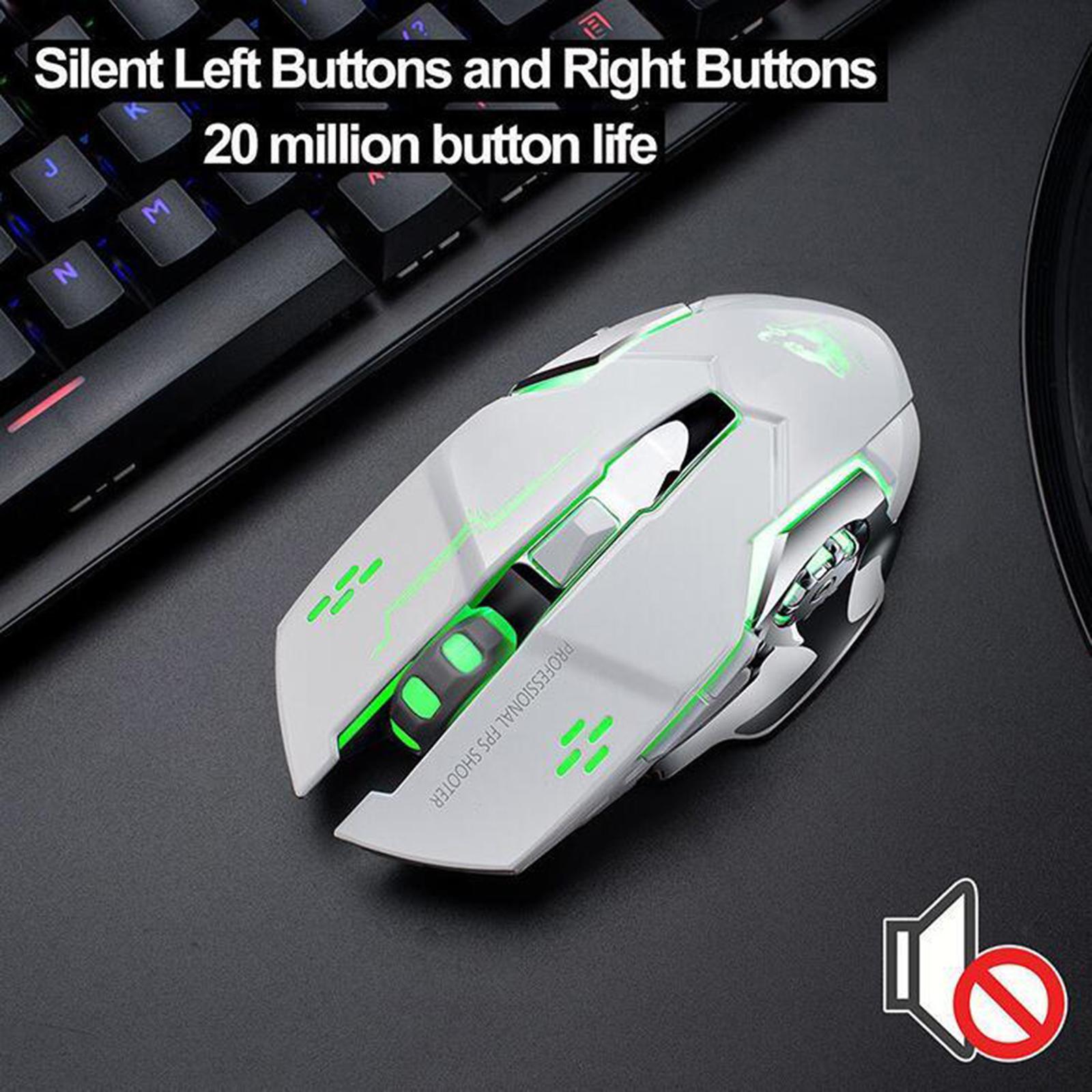 1800 DPI Wireless Silent Version 6 Buttons Cordless Mice for Gamer Desktop