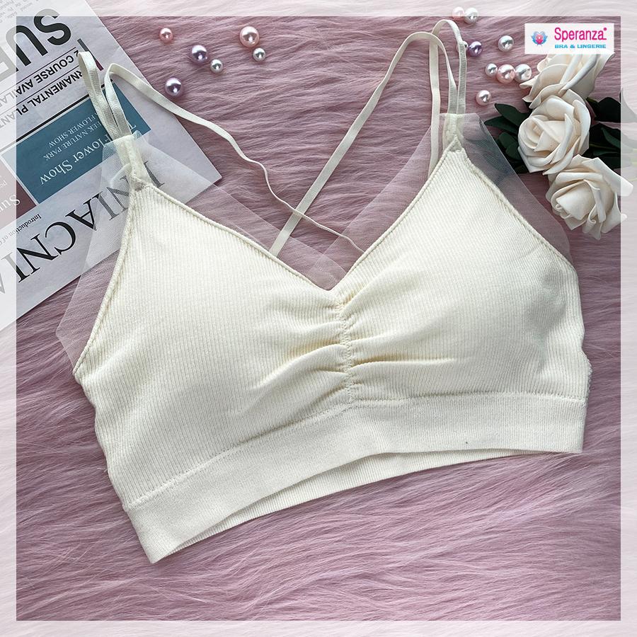 Áo Bra Nữ Speranza 4 Dây - Áo Ngực Nữ Cổ Chữ V Hở Lưng Không Gọng, Mút Rất Mỏng - SPAL2505