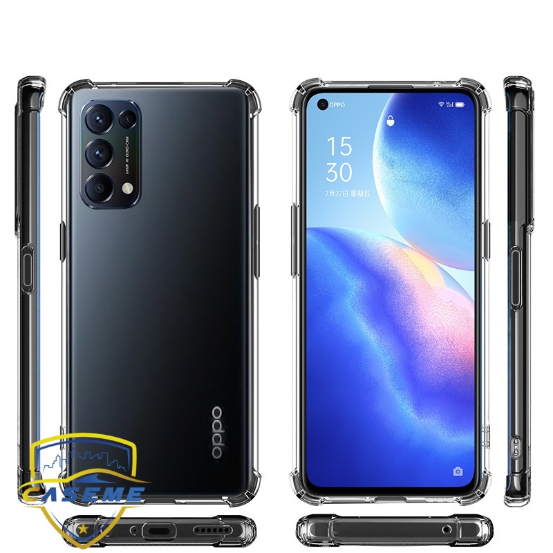 Ốp lưng dẻo trong chống sốc dành cho OPPO Reno5