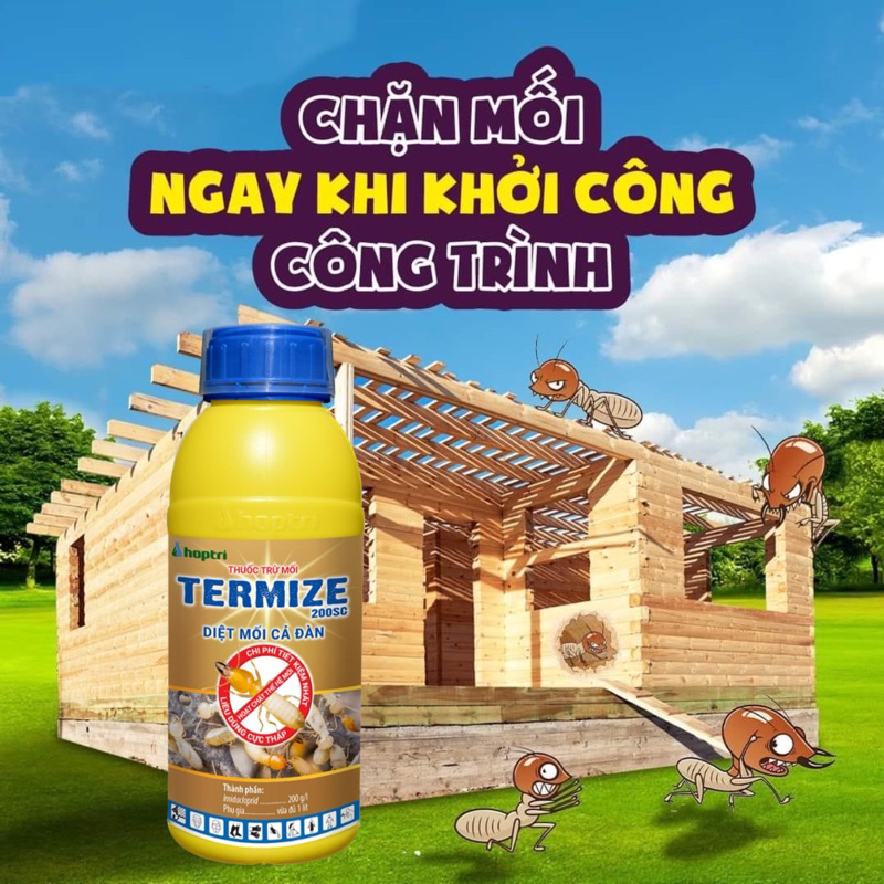 Thuốc diệt mối tận gốc Termize 50ml Malaysia diệt mối lây nhiễm cả đàn (mua 1 chai tặng 1 bình xịt 500ml)