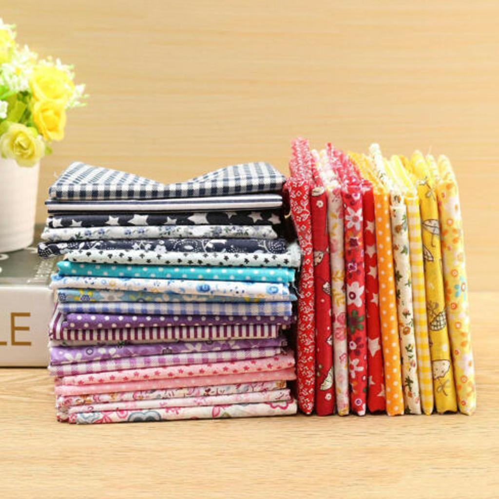 Cotton Fabric Stitching Patchwork Baby Doll Fabric Quilt Fabric 50x50cm Red