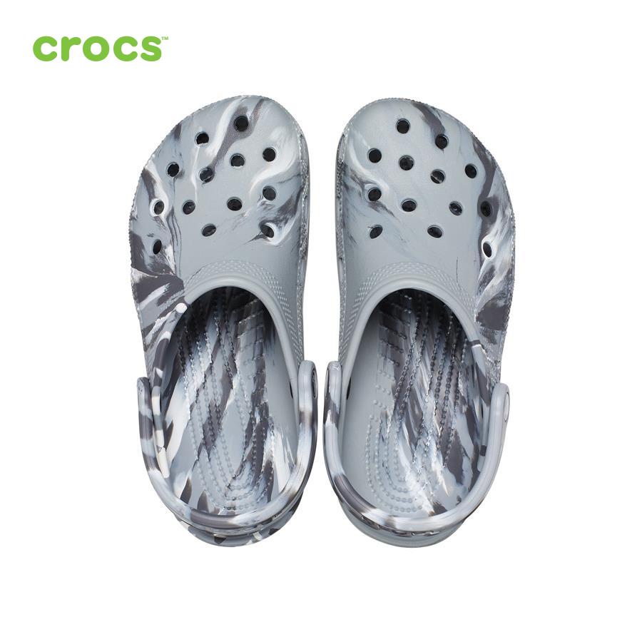 Giày lười unisex Crocs FW Classic Clog U Marbled Light Grey/Multi - 206867-0ES