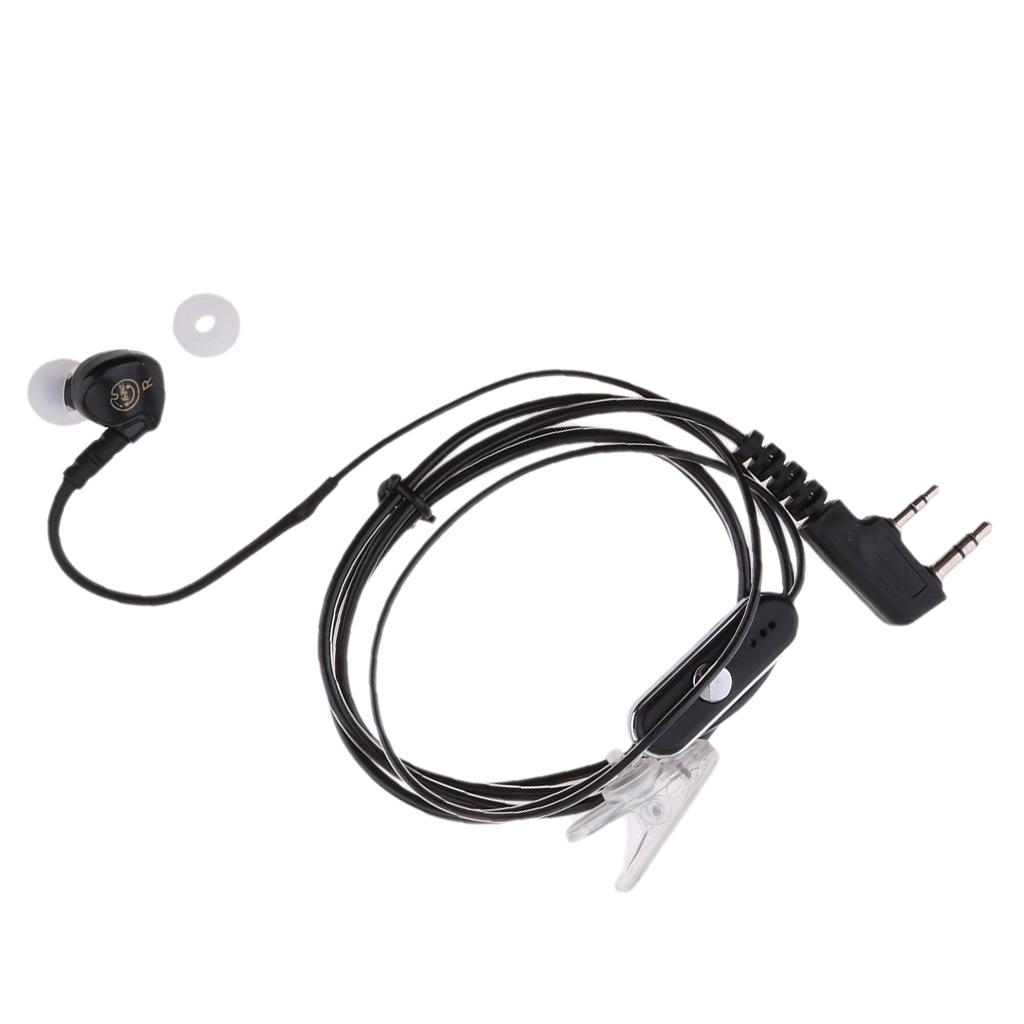 In-Ear Headset Earhook Earpiece PTT for Baofeng UV-5R/5RE ,Kenwood Two Way Radios Walkie Talkie
