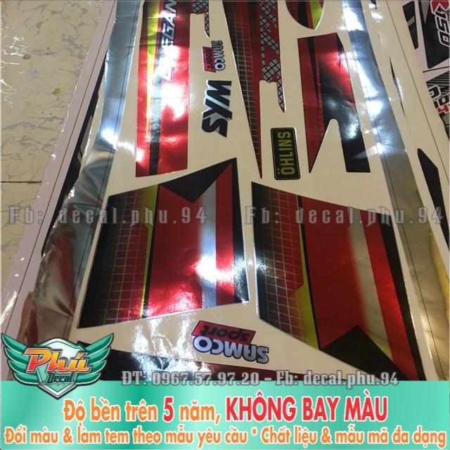 Tem rời elegant đỏ đen crom 2016