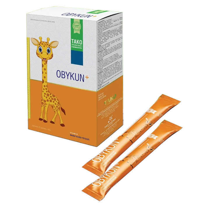 Thạch Canxi Obykun+ Giúp Bé Bổ Sung Canxi Hộp 20 Gói