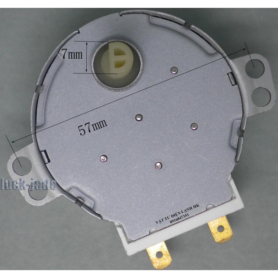 Motor quay đĩa Lò vi sóng trục bán nguyệt - trục hoa khế 220V - Mô tơ LVS 49TYZ - động cơ