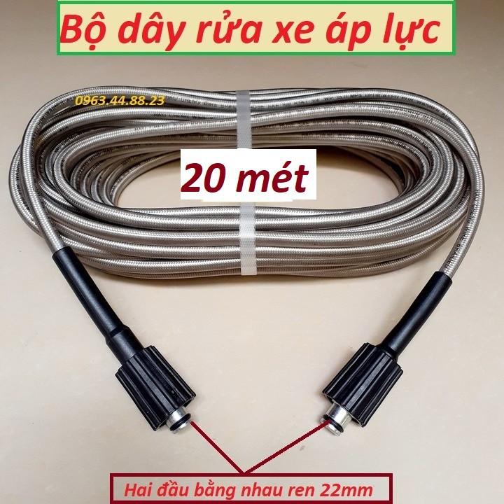 Ống Dây Xịt Rửa Xe Áp Lực Cao 3 Lớp Lõi 10M-15M- 20M-30M
