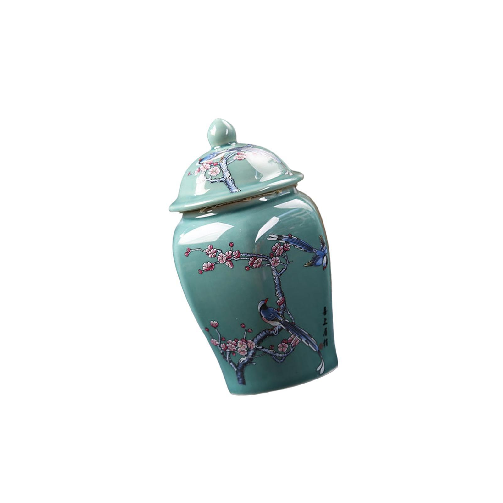 Modern Flower Vase Tea Tin Display Candy Jar Ceramic Ginger Jar