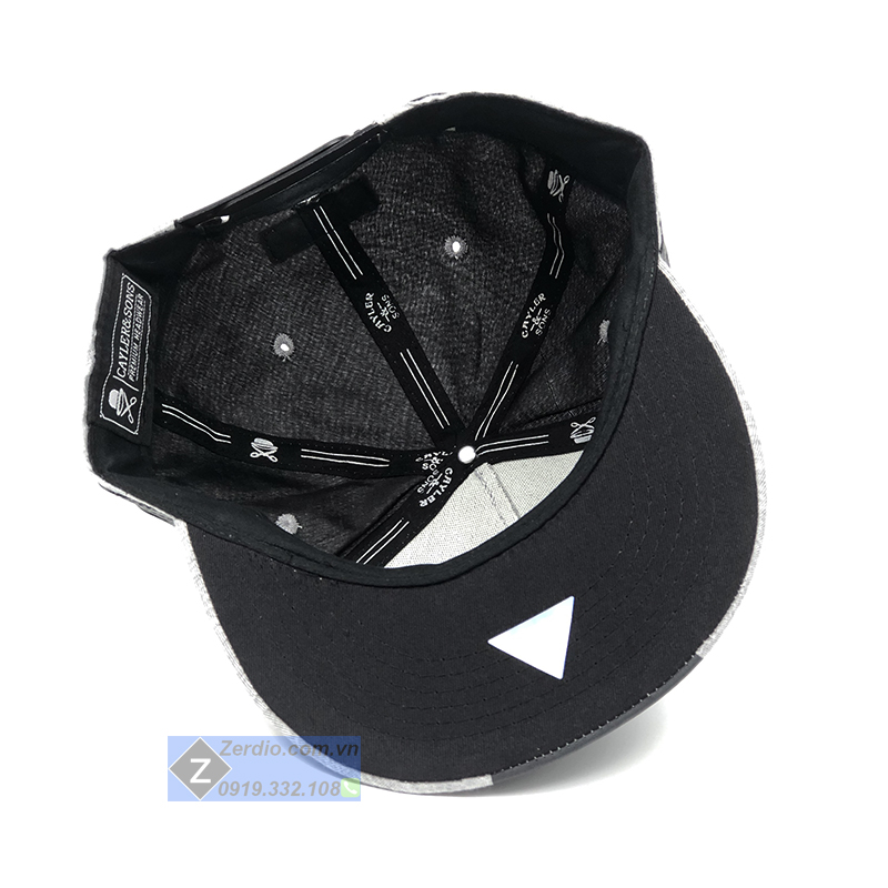 Nón Snapback hiphop màu xám vải cotton cao cấp cho cả nam và nữ