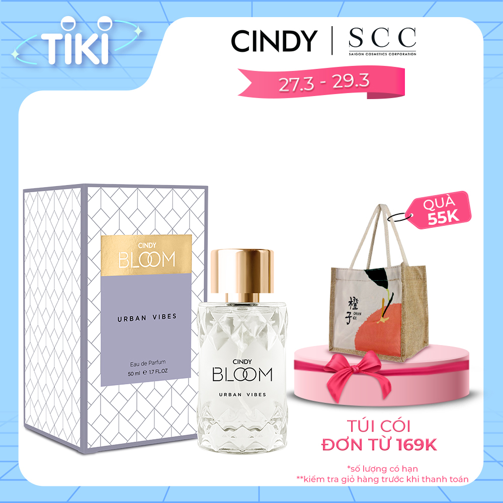 Nước hoa nữ Cindy Bloom Urban Vibes mùi hương tự tin cuốn hút 50ml chính hãng