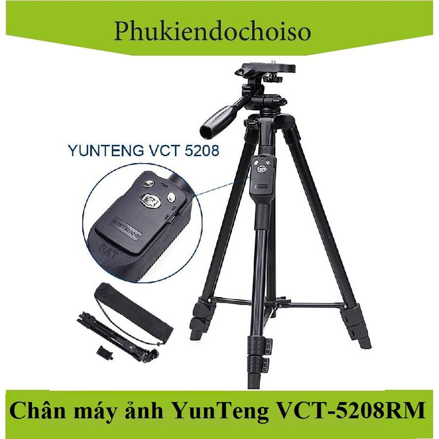 Chân máy ảnh và điện thoại Yunteng VCT-5208RM - Hàng Chính Hãng
