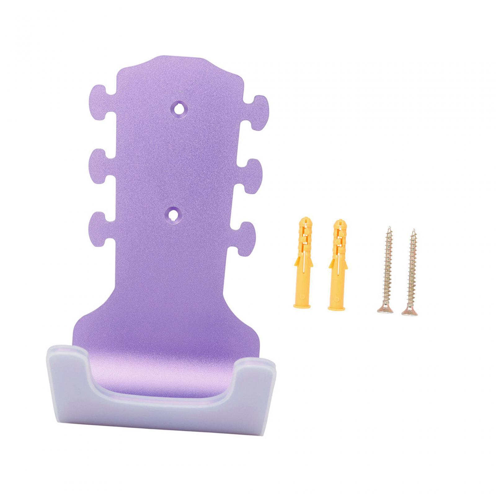 Ukulele Wall Mount Stand, Guitar Wall Mount Hanger with Screws, Guitar Rack for Acoustic and Electric Guitars Bass String Instruments Mandolin