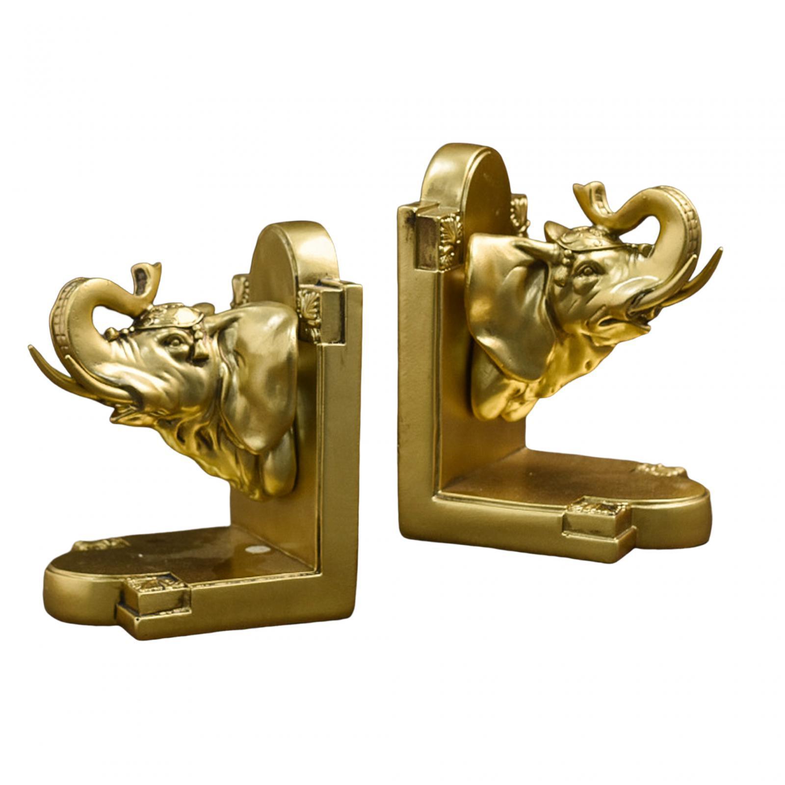 Decorative Bookends Book Stopper Non Skid Bookrack Home Decor Resin Book Ends Book Support for School Desk Living Room Bedroom Vinyl Records