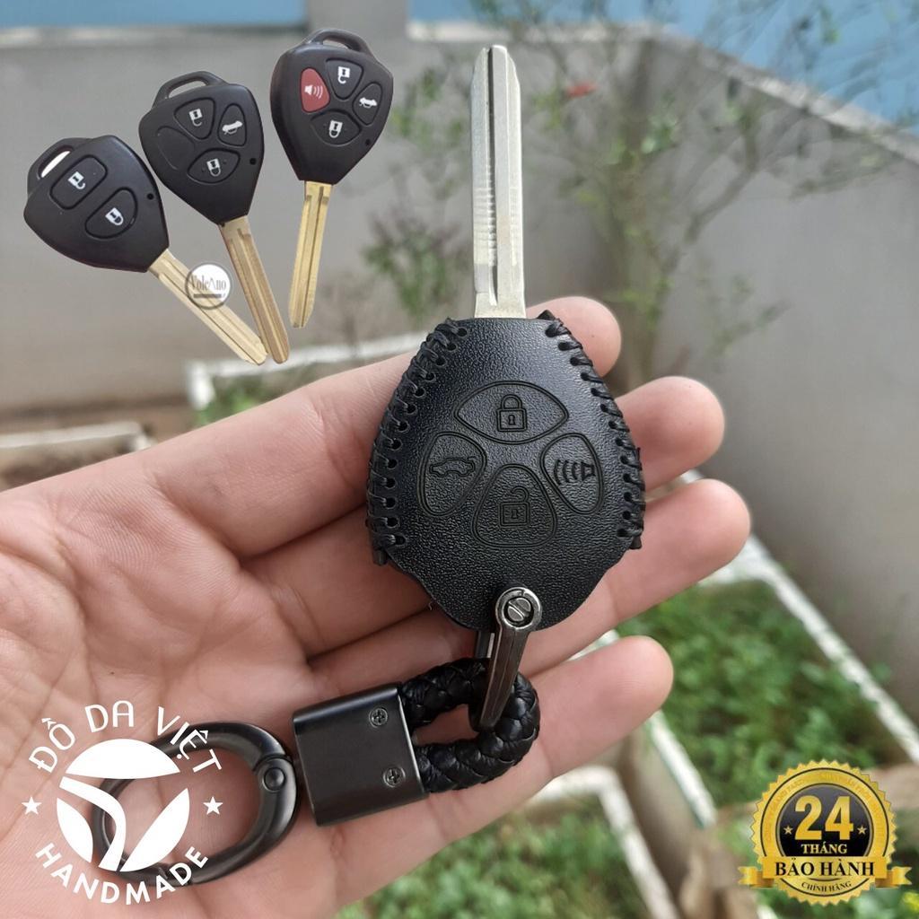 Bao da chìa khóa Toyota Vios, Yaris, Innova, Altis, Fortuner, Hilux, Camry da bò 100%, bảo hành 2 năm