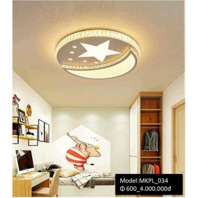 MKPL 6 mẫu - Đèn mâm áp trần phale chuẩn K9 trang trí phòng khách, đèn trang trí trần tư thế bắc âu DT HQ