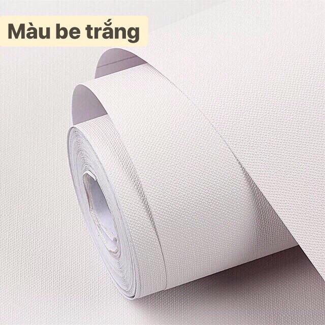 decal giấy dán tường sẵn keo mẫu trơn trắng