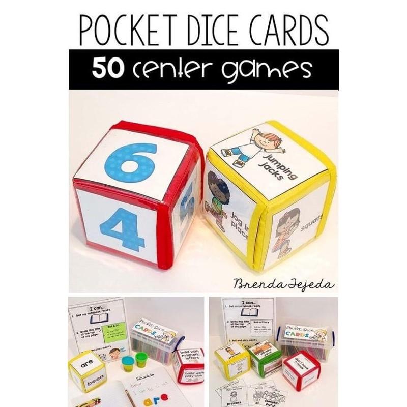 Xúc xắc gài thẻ - pocket dice - size 10cm