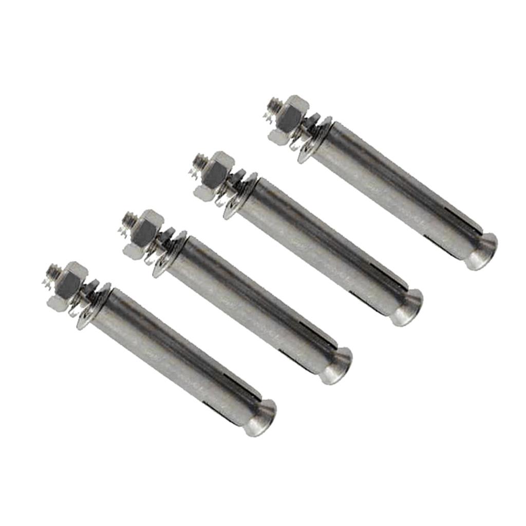 4Pcs Stainless Steel M6 Hex Nut Sleeve Anchor Expansion Bolt Screw Setscrew