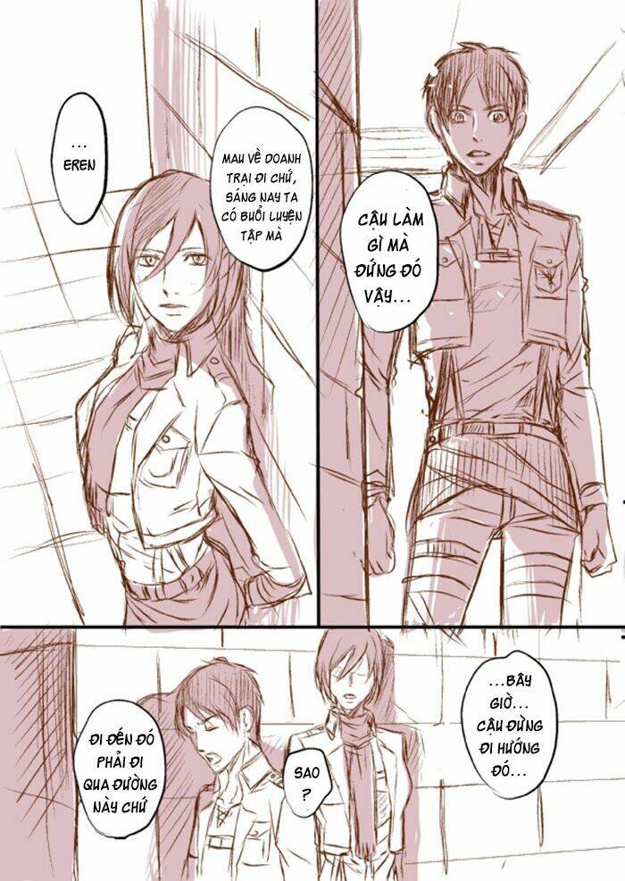 tấn công người khổng lồ - doujinshi eren x mikasa chapter 36 4