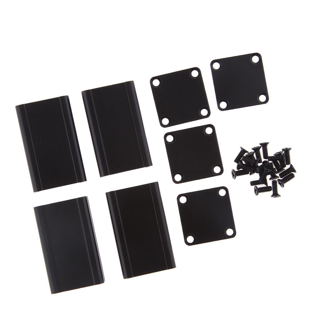 2 Set 40x25x25mm Aluminum Instrument Box PCB Enclosure DIY Electronic Case