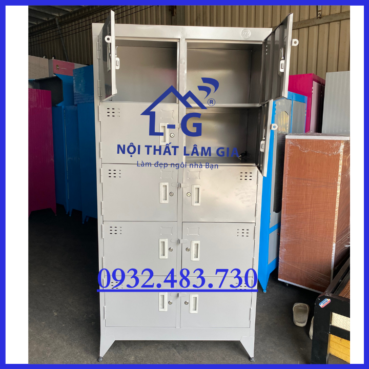 Tủ Sắt Hồ Sơ locker văn phòng 10 cửa _LGTD10C