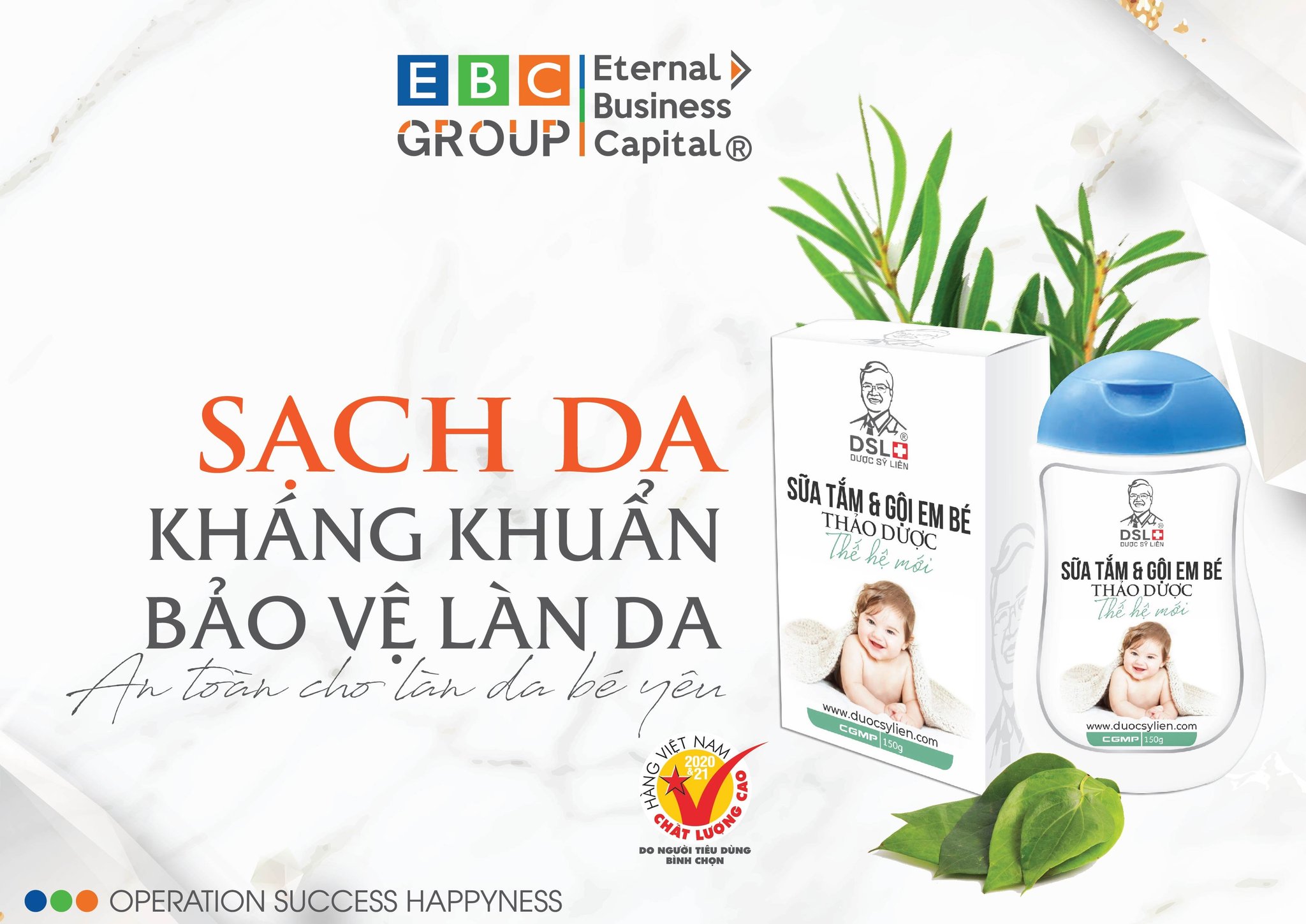 Sữa Tắm Và Gội Em Bé Thảo Dược Thế Hệ Mới Dược Sĩ Liên 150G