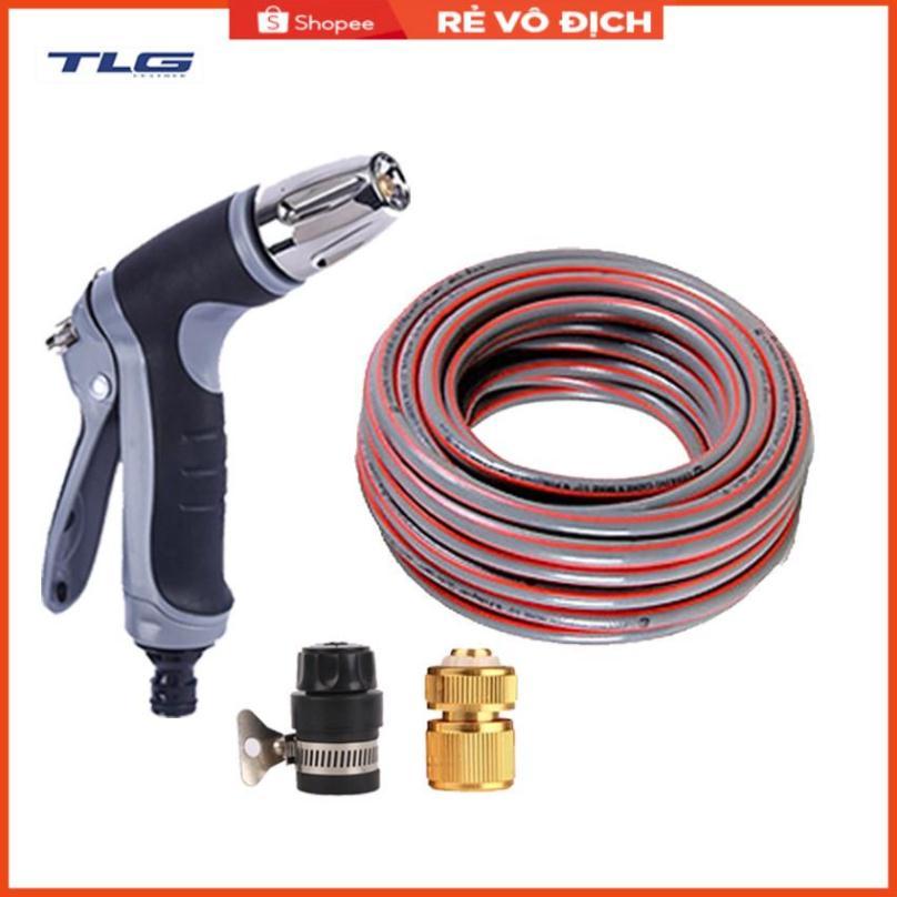 Bộ dây và vòi xịt tăng áp rửa xe tưới cây 3-5M 206817