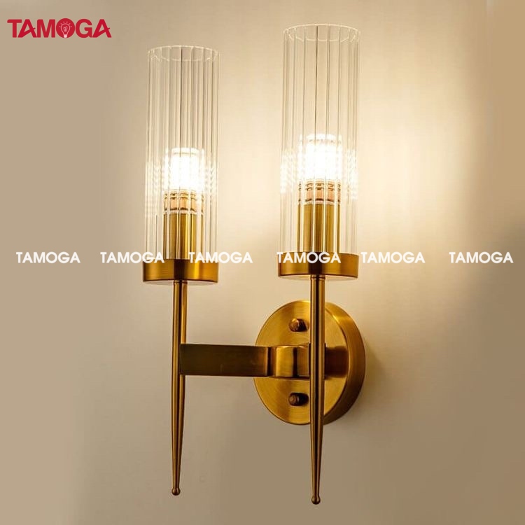 Đèn tường treo pha lê đôi phòng ngủ TAMOGA JISMI 1267/2 + Kèm bóng led chuyên dụng