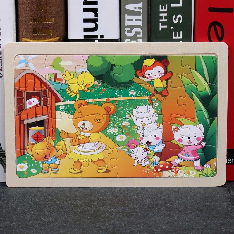 Combo 3 tranh ghép hình 24 mảnh cho bé SK05