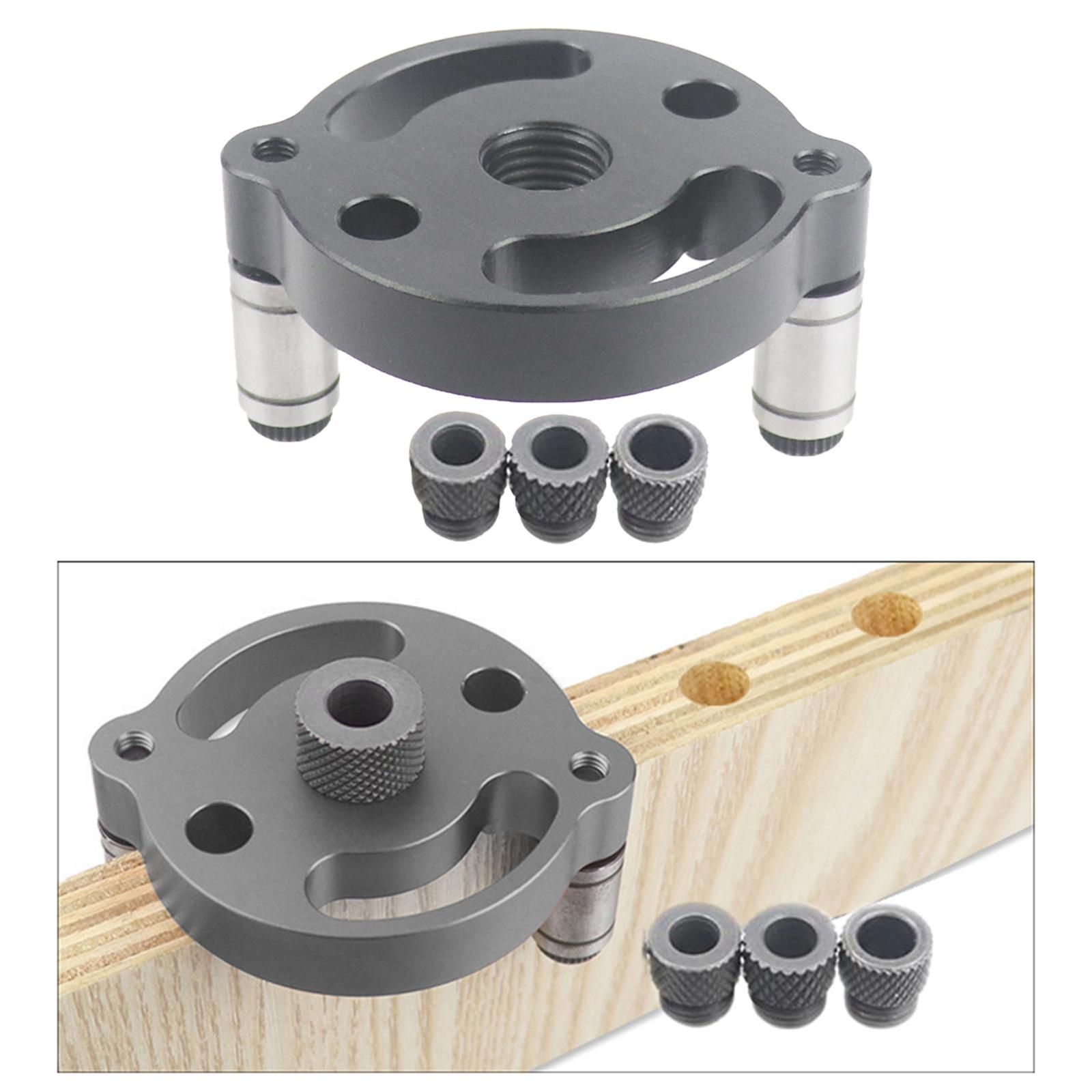 Vertical Pocket Hole Jig Woodworking Drilling  Hole Puncher 6/8/10mm gray