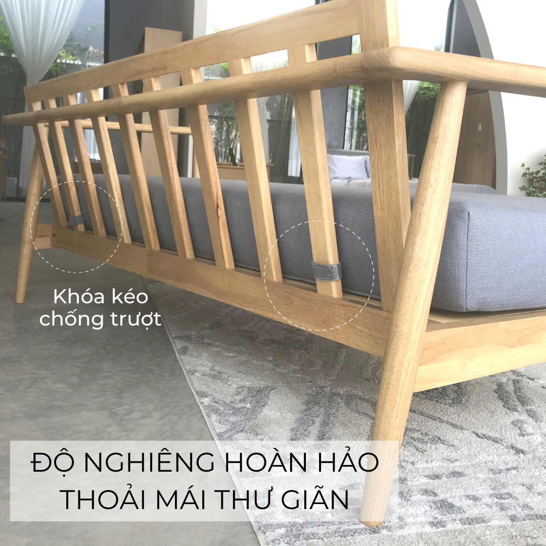 Ghế Sofa Gỗ Cao Su MOHO MILAN 901