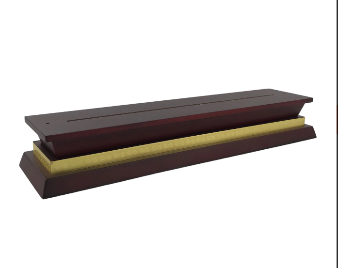 Chân đế gỗ hoa văn DG07-A 60x275mm phay rãnh