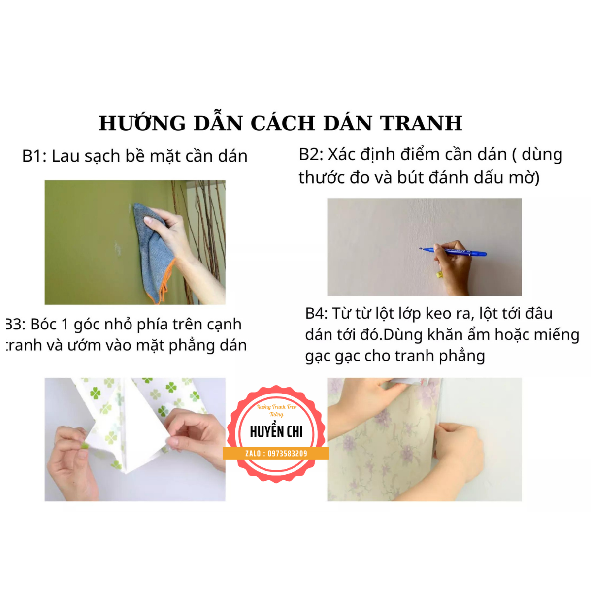 Tranh 3d dán quán spa, tranh dán tường quán spa - Huyền Chi- Đặt theo kích thước yêu cầu