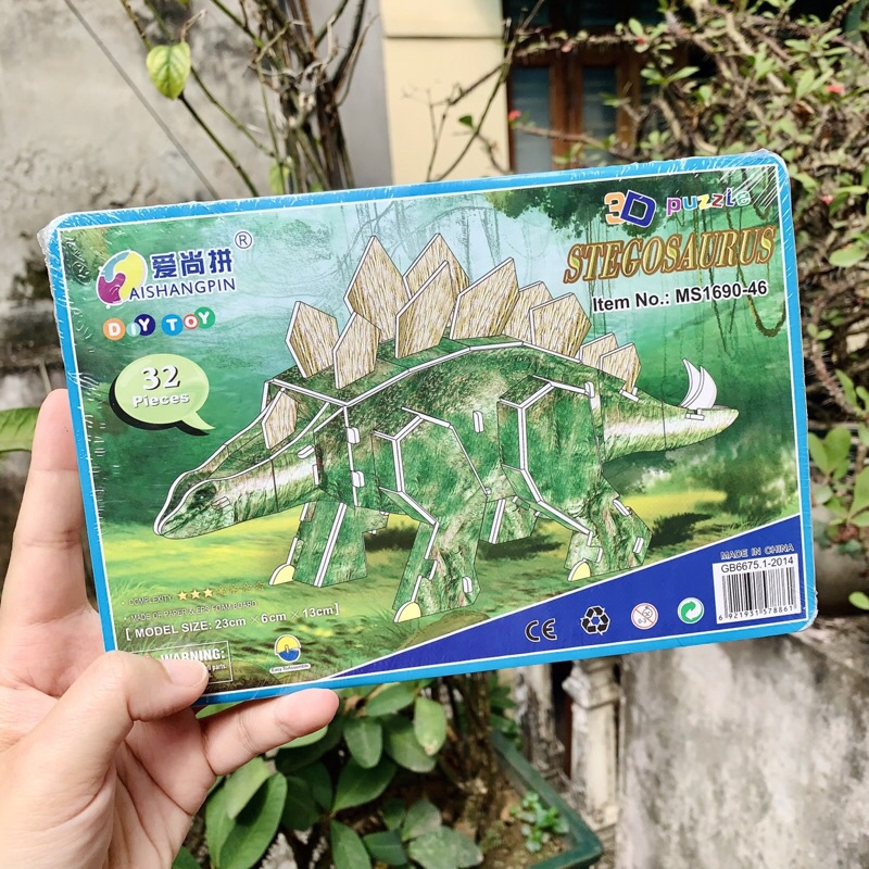 Mô Hình Lắp Ráp 3D Các loài động vật Bằng Giấy Bìa Xốp Cho Bé - Đồ Chơi Giáo Dục
