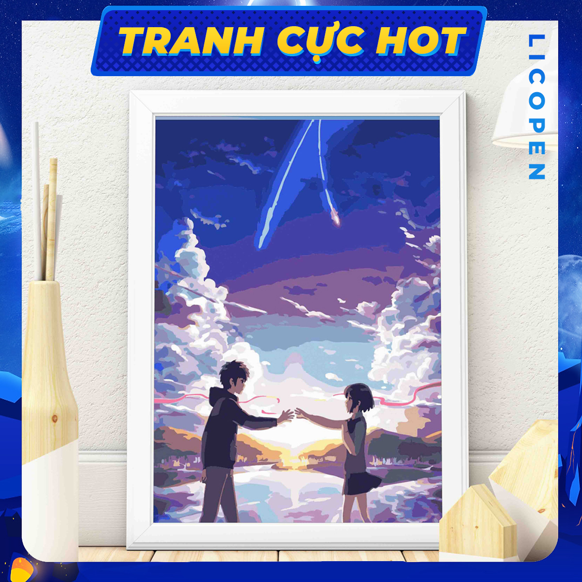 Tranh Tô Màu Theo Số Licopen - Tranh Your Name - MS165